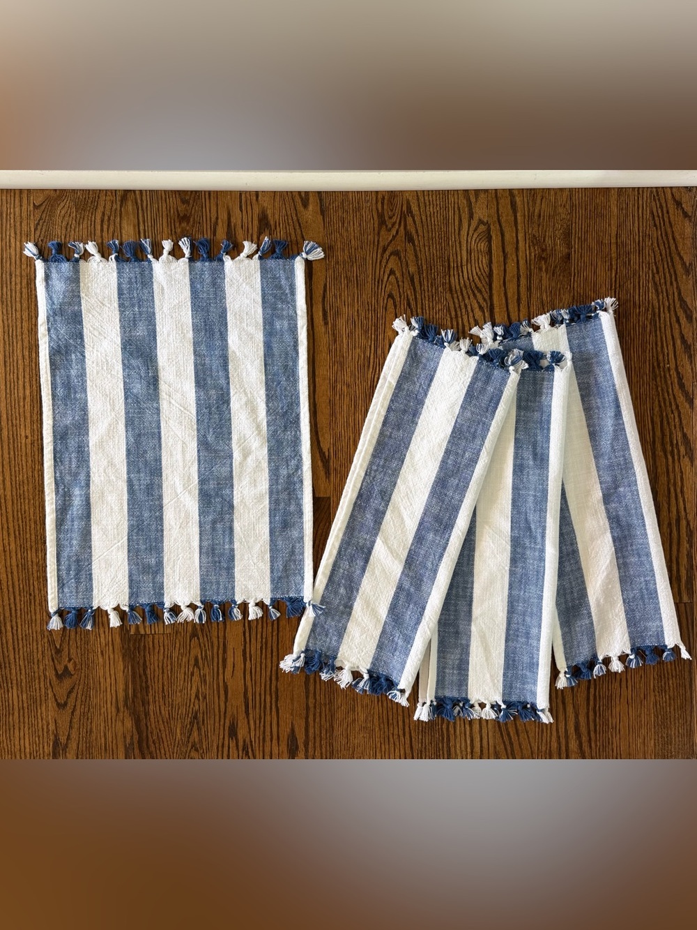 Serena & Lily Awning Stripe Placemat Set - 4